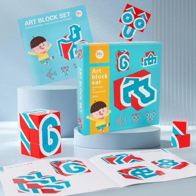 Art block set brain challenge game