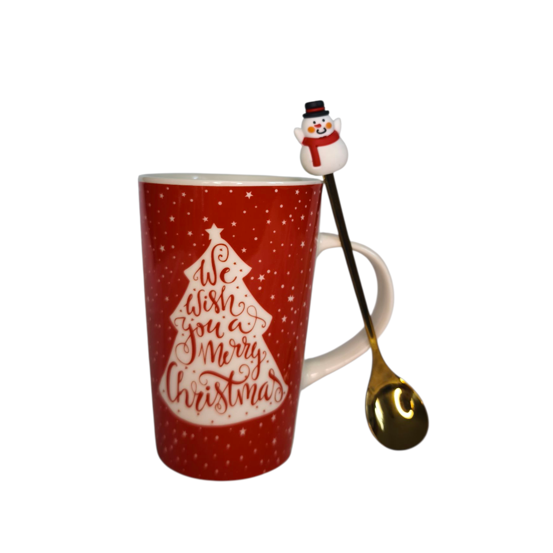 Christmas mug with spoon