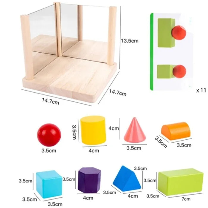 Mirror shape block educational game