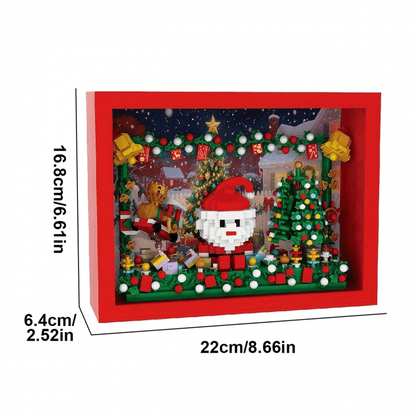 Christmas in frame building blocks