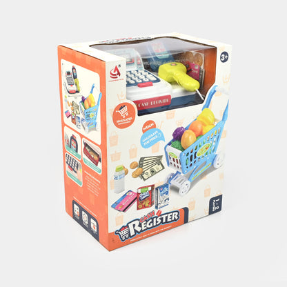 Cash register and trolley set