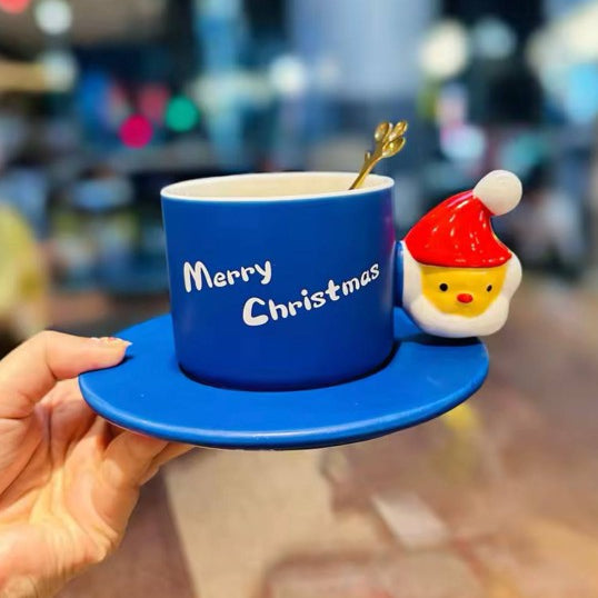 Christmas mug with Santa handle