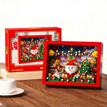 Christmas in frame building blocks