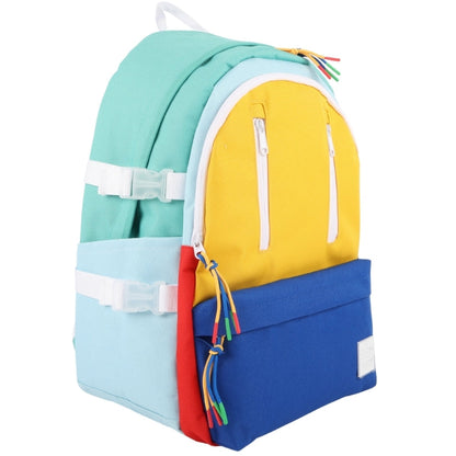 Locker Soda pop backpack and pencil case - yellow and royal blue