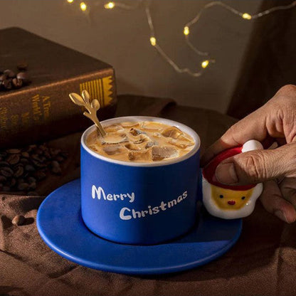 Christmas mug with Santa handle