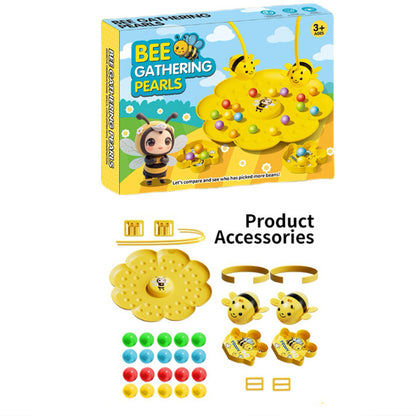 Bee gathering pearls game