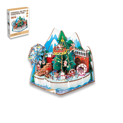 Christmas 3D puzzle and music box