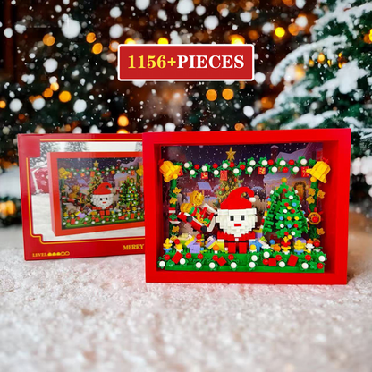 Christmas in frame building blocks