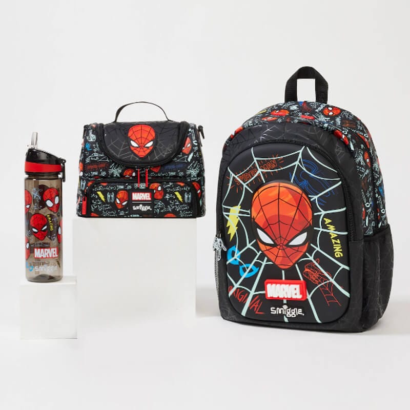 Smiggle spiderman set of 4