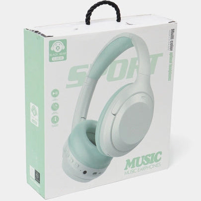 Light green headphones