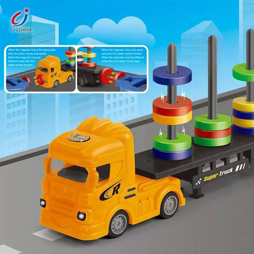 Magnetic trailer educational game