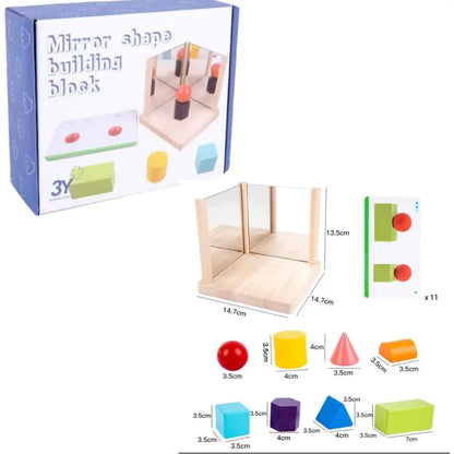 Mirror shape block educational game