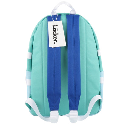 Locker Soda pop backpack and pencil case - yellow and royal blue