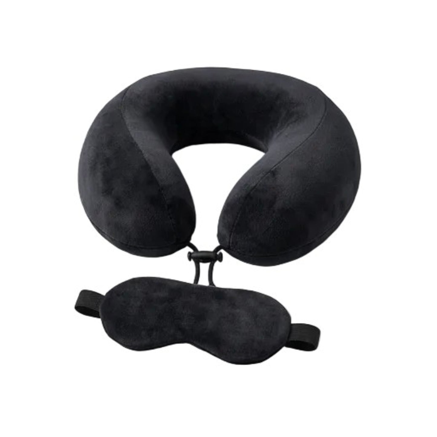 Neck pillow with eye mask
