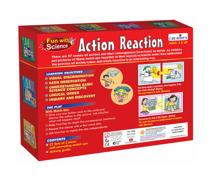 Action reaction educational puzzle