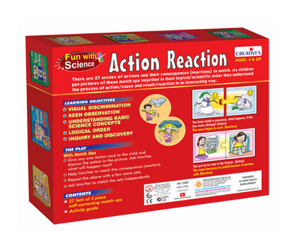 Action reaction educational puzzle