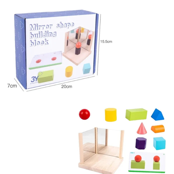 Mirror shape block educational game