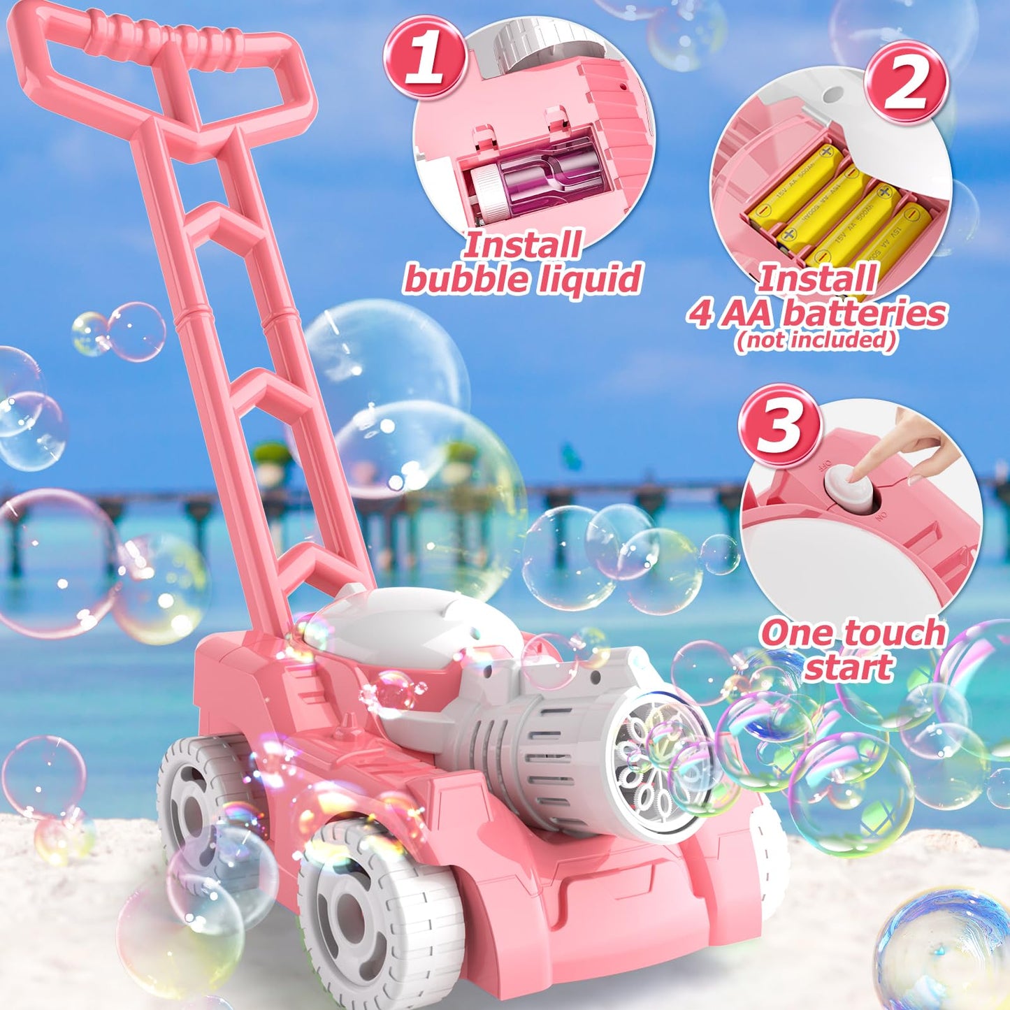 Bubble cart - pink