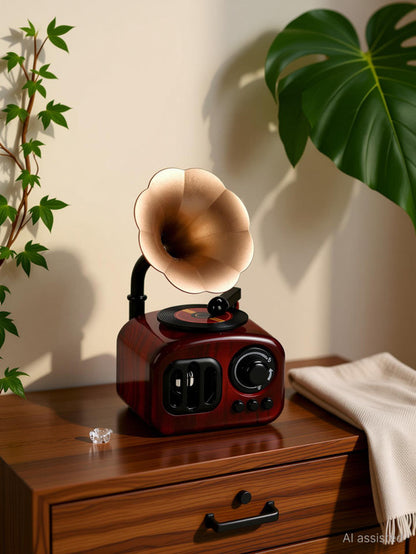 Vintage gramophone music box - 18 cm