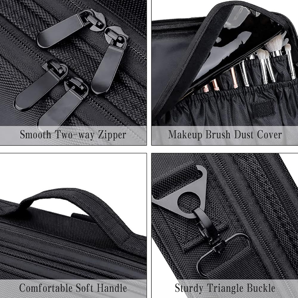 Large travel makeup case