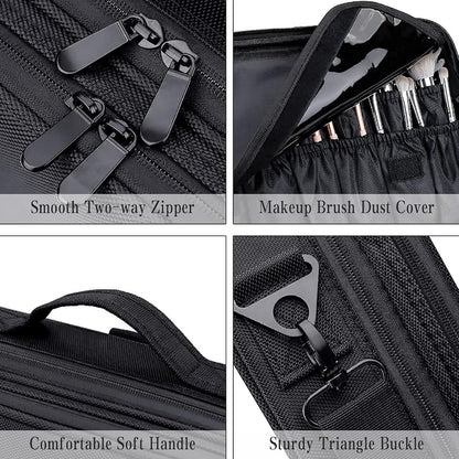 Large travel makeup case