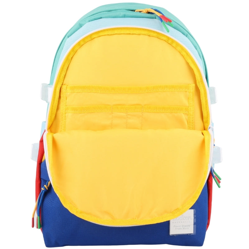 Locker Soda pop backpack and pencil case - yellow and royal blue