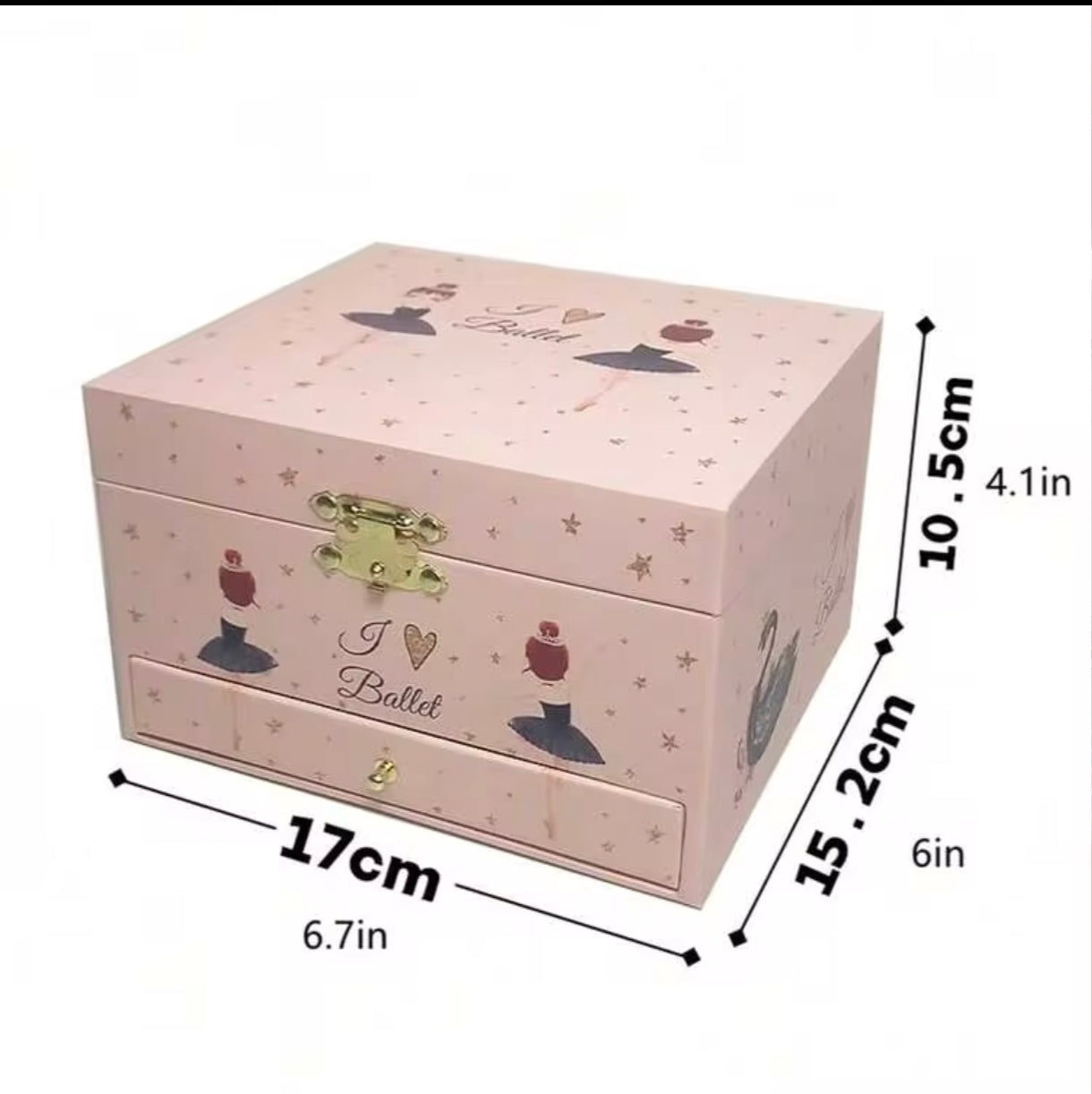 Ballerina jewelry music box