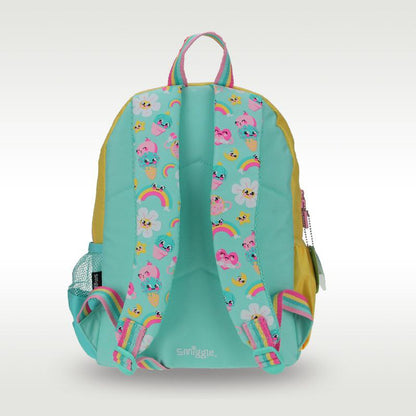 Smiggle flower rainbow backpack