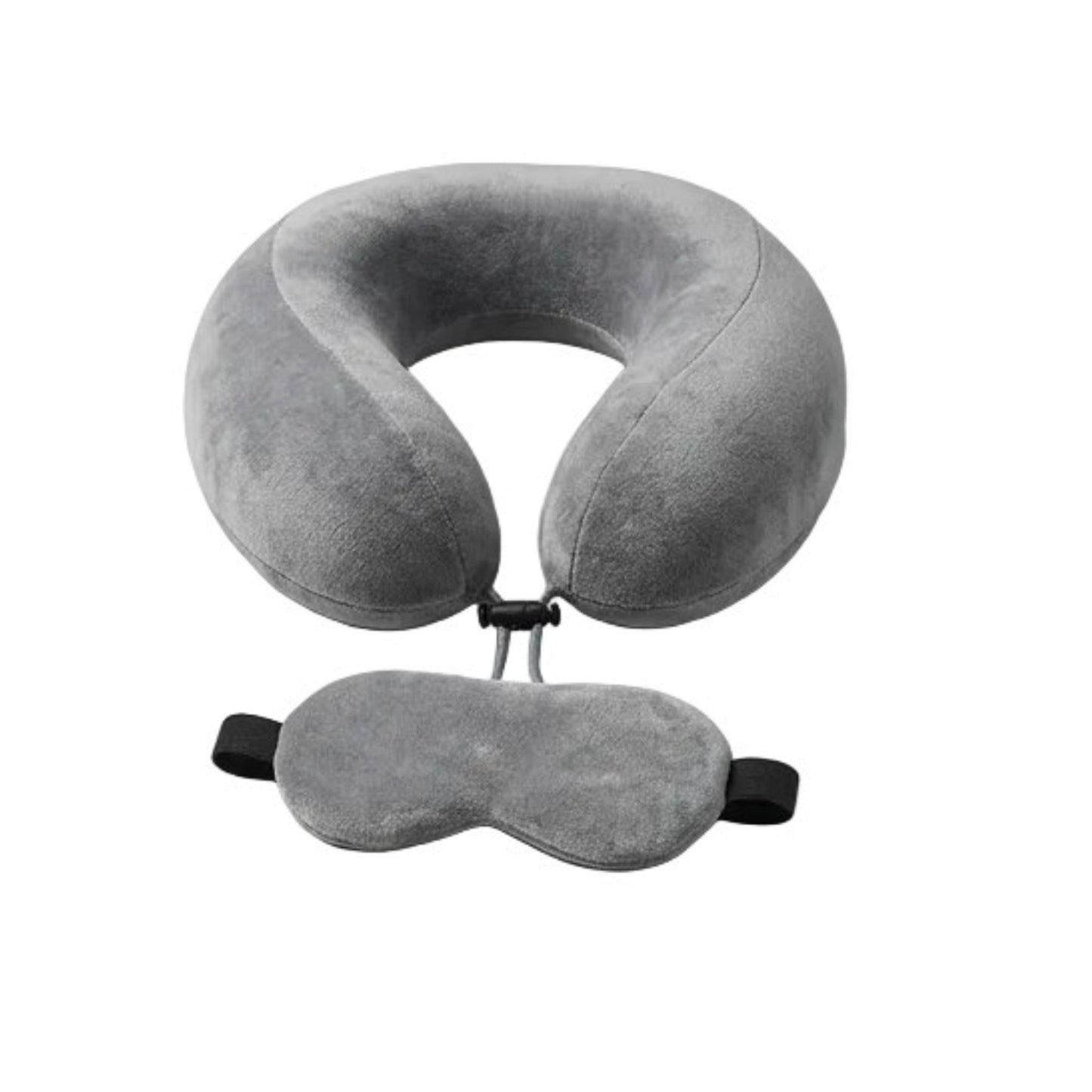 Neck pillow with eye mask