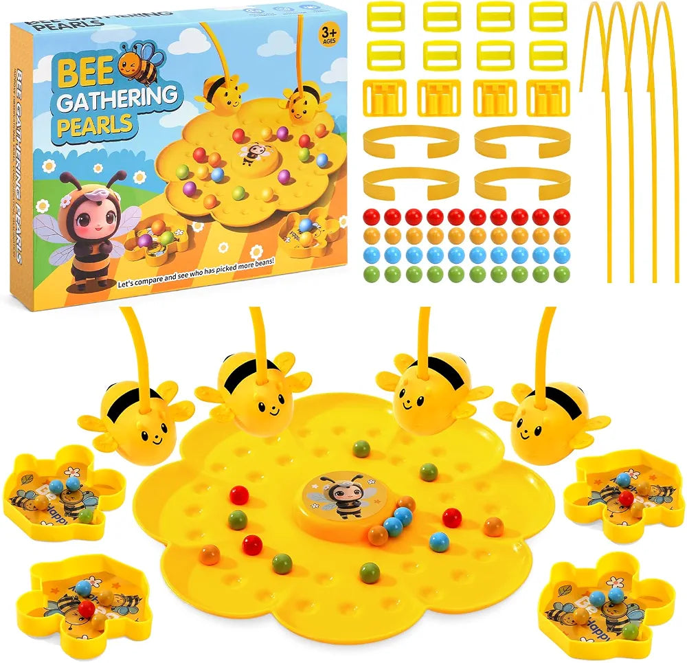 Bee gathering pearls game