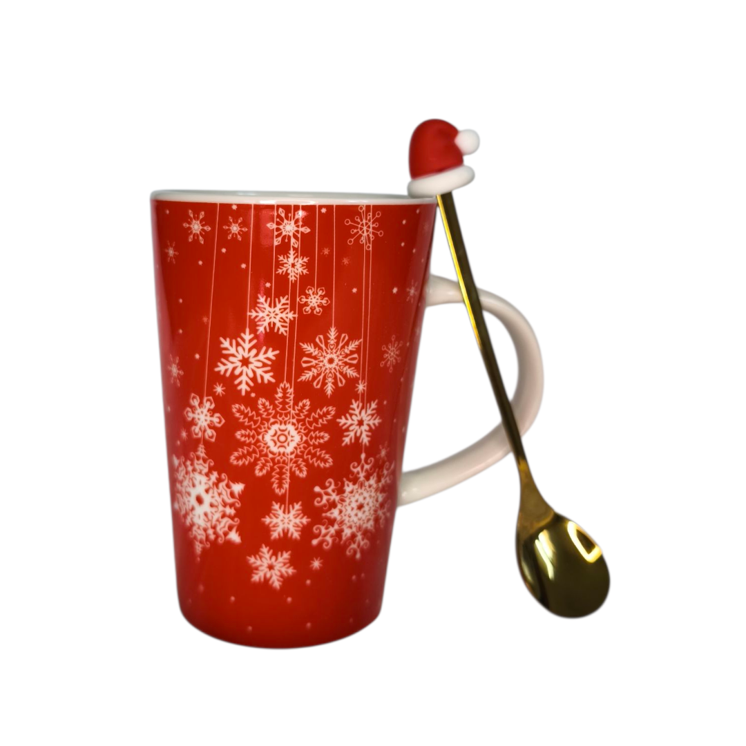 Christmas mug with spoon