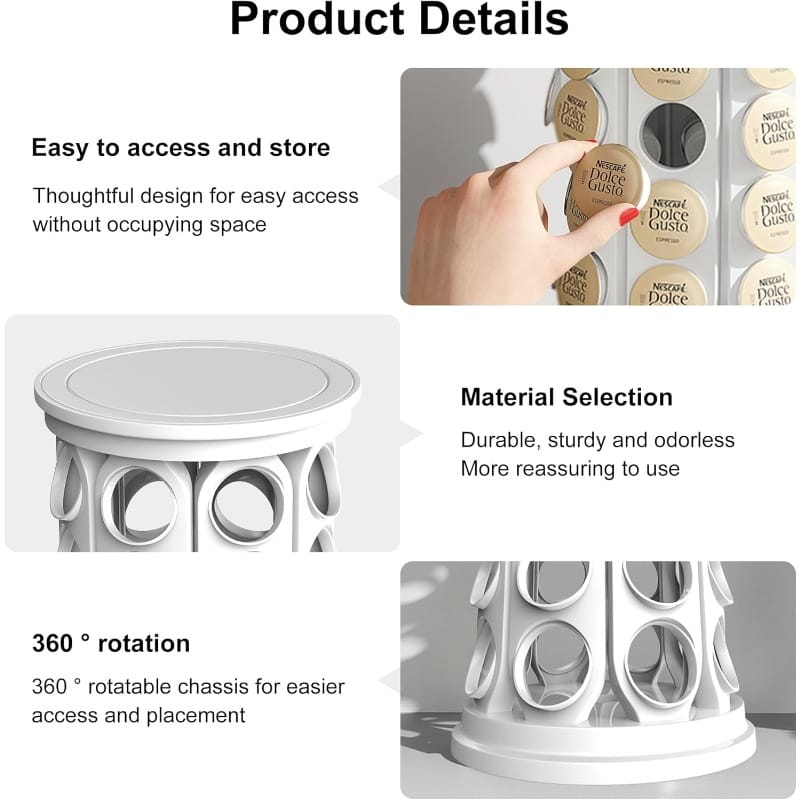 Rotating capsules plastic dolce gusto stand - Otloubnow