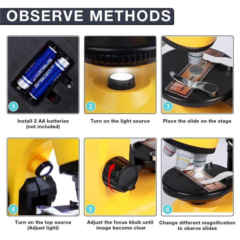 Scientific microscope with stand/suitcase - Otloubnow