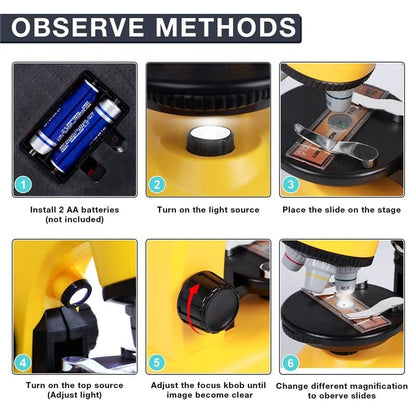 Scientific microscope with stand/suitcase - Otloubnow
