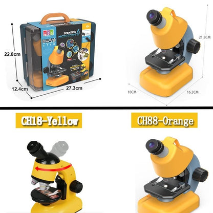 Scientific microscope with stand/suitcase - Otloubnow