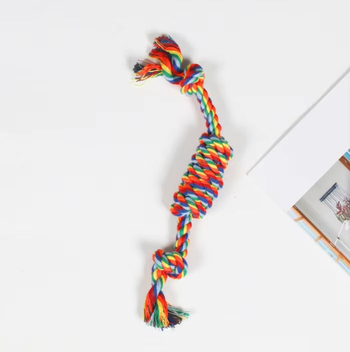 Cotton Rope Bite Resistant Dog Toy - Candy Shape