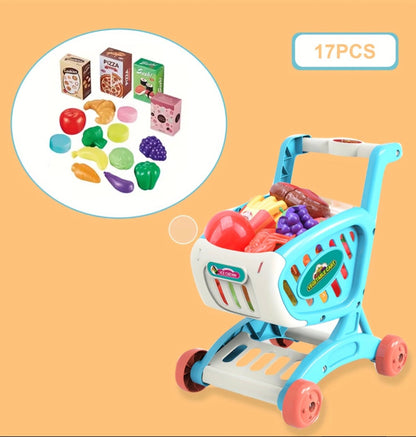 Shopping cart with plastic food - Otloubnow