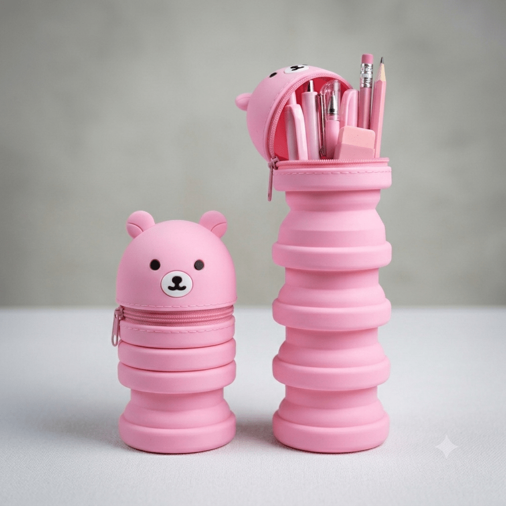 Silicone pencil case - pink - Otloubnow