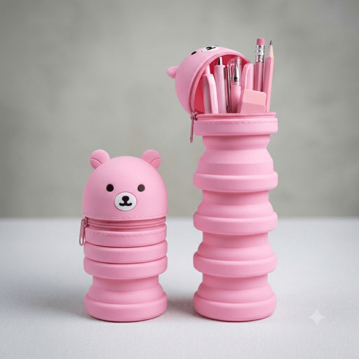 Silicone pencil case - pink - Otloubnow