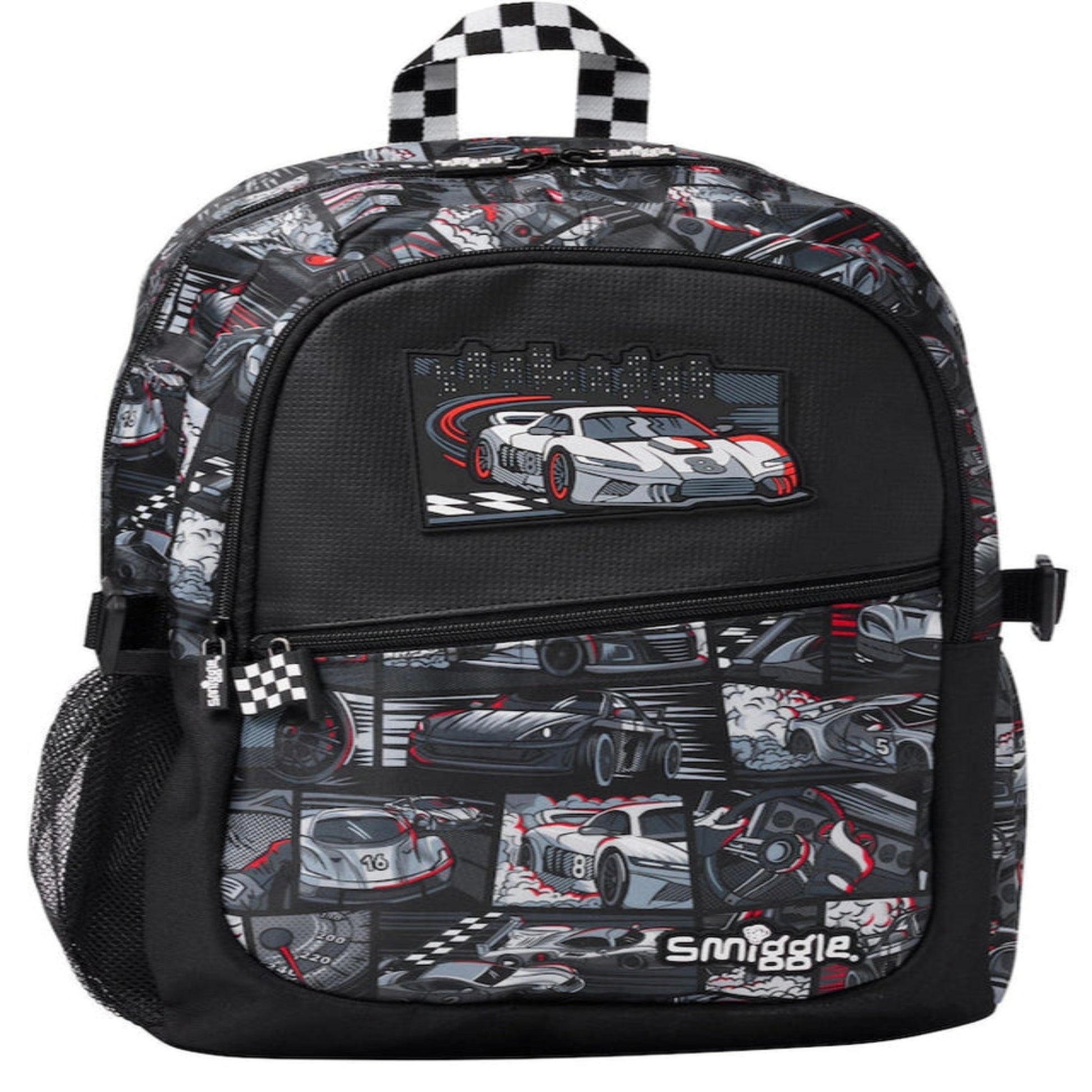 Smiggle race car backpack - Otloubnow