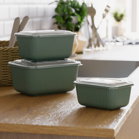 Snap lid rectangle 3 pcs set - Otloubnow