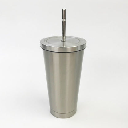 Stainless steel cup with straw - Otloubnow