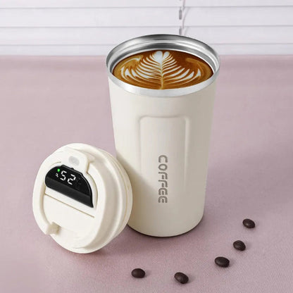 Stainless steel mug with temperature display - Otloubnow