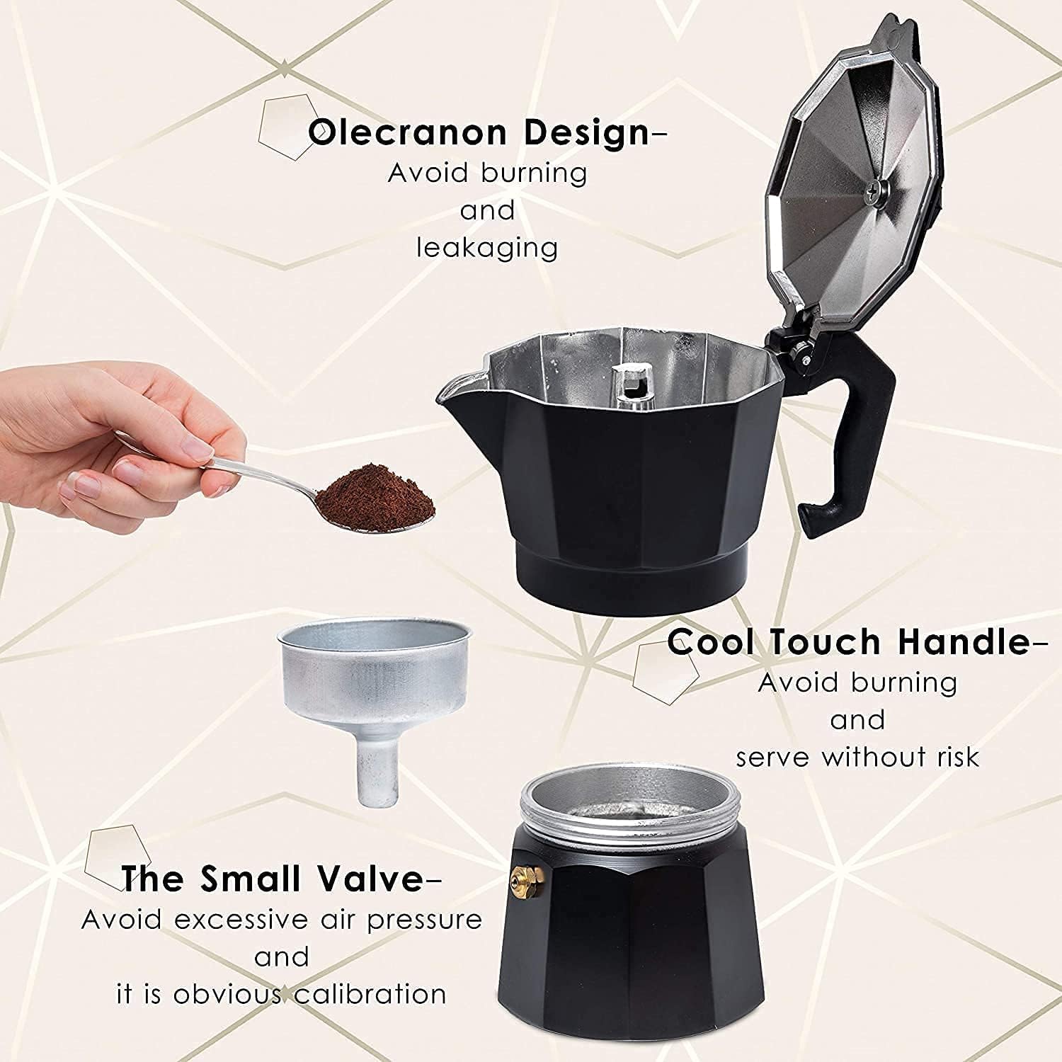 Stovetop espresso machine - 300 ml - Otloubnow