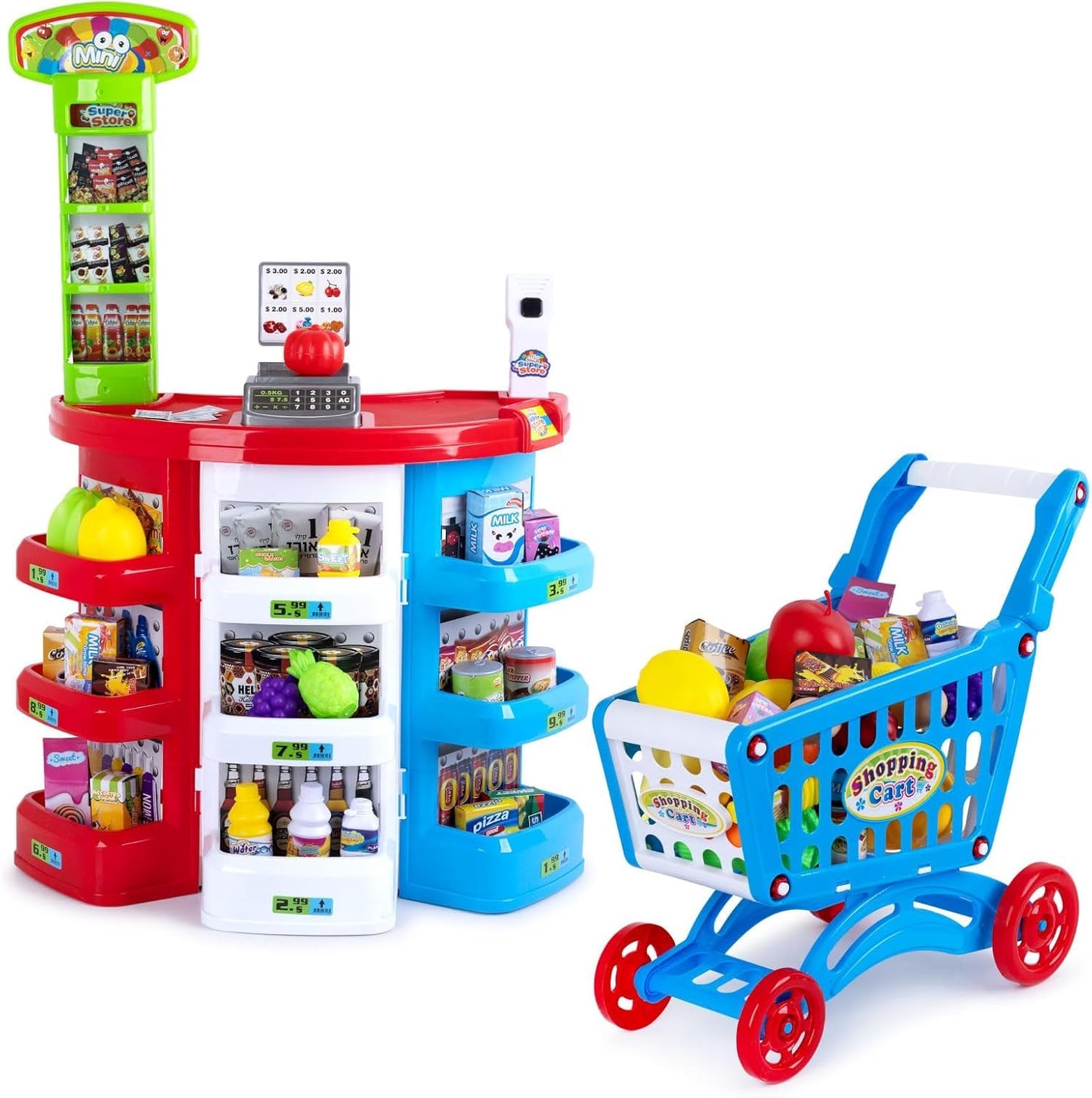 Ultimate Supermarket Set w/ Trolley - Shop in Style! - Otloubnow