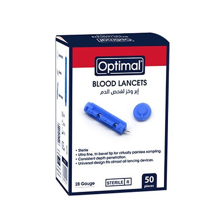 Ultra - Fine Sterile blood lancets (50pcs) - Painless | Optimal Medics - Otloubnow