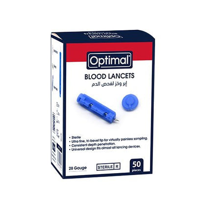 Ultra - Fine Sterile blood lancets (50pcs) - Painless | Optimal Medics - Otloubnow
