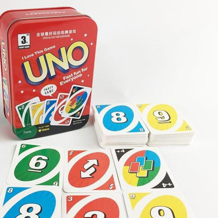 UNO I love this game in tin box - Otloubnow