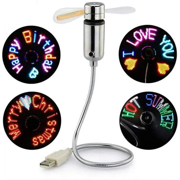 USB fan with light - Otloubnow