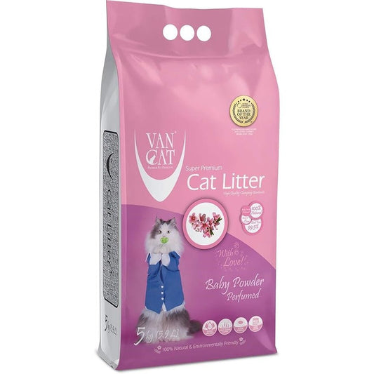 VanCat Baby Powder Scented Clumping Cat Litter - Otloubnow
